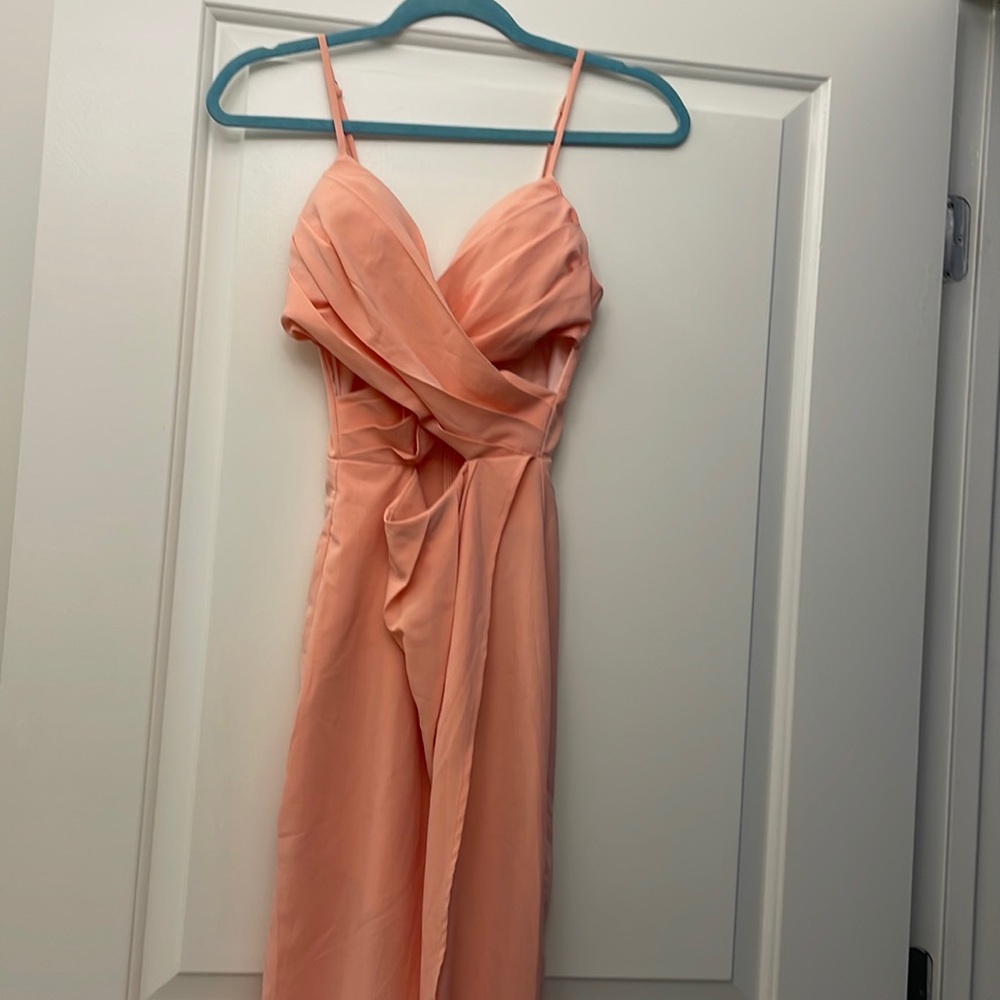 Never worn peach color dress